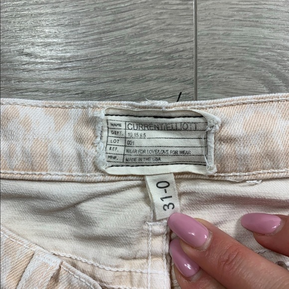 Current/Elliott The Stiletto Skinny Jeans in Dusty Peach Leopard - Picture 10 of 16